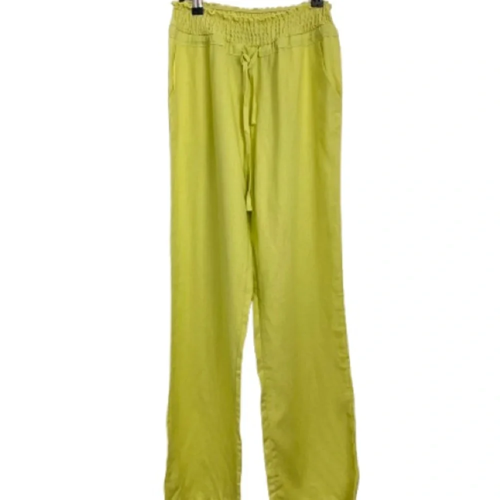 New Look Lime Green Wide Leg Pants - Picture 1 of 14